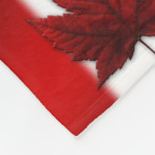 Canada Blanket Canada Flag Souvenir Blanket Fleece Deken (Hoek)