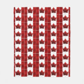 Canada Blanket Canada Flag Souvenir Fleece Blanket (Voorkant)