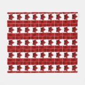Canada Blanket Canada Flag Souvenir Fleece Blanket (Voorkant (Horizontaal))