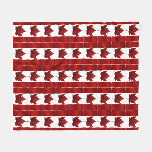 Canada Blanket Canada Flag Souvenir Fleece Blanket (Voorkant (Horizontaal))
