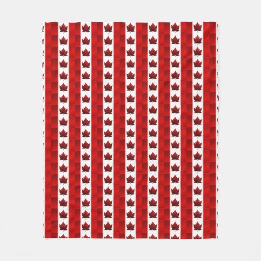 Canada Blanket Canada Flag Souvenir Fleece Blanket (Voorkant)