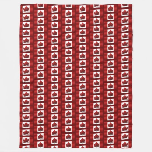 Canada Blanket Canada Flag Souvenir Fleece Blanket (Voorkant)