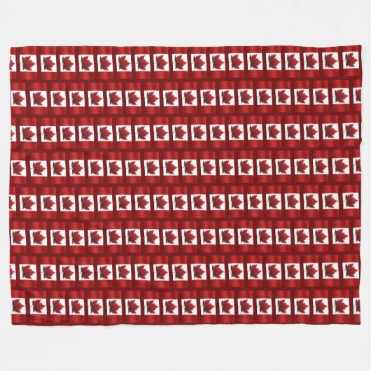 Canada Blanket Canada Flag Souvenir Fleece Blanket (Voorkant (Horizontaal))