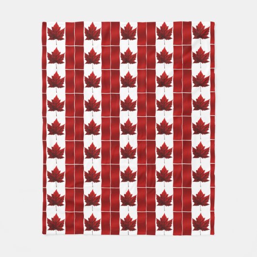 Canada Blanket Canada Flag Souvenir Fleece Blanket Deken (Voorkant)