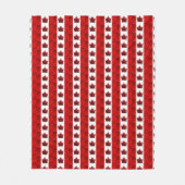 Canada Blanket Canada Flag Souvenir Fleece Blanket Deken (Voorkant)