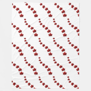 Canada Blanket Canada Flag Souvenir Fleece Blanket Deken