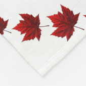 Canada Blanket Canada Flag Souvenir Fleece Blanket Deken (Hoek)