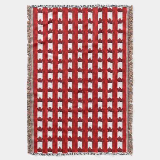 Canada Blanket Canada Flag Souvenir Throw Deken (Voorkant Verticaal)