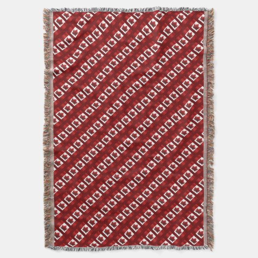 Canada Blanket Canada Flag Souvenir Throw Deken (Voorkant Verticaal)
