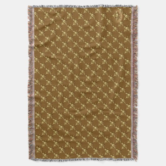 Canada Blanket Canada Gold Canada Medal Throw Deken (Voorkant Verticaal)