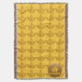 Canada Blanket Canada Gold Canada Souvenir Throw Deken (Voorkant Verticaal)
