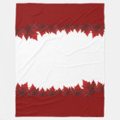 Canada Blanket Canada Maple Leaf Fleece Blanket (Voorkant)