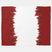 Canada Blanket Canada Maple Leaf Fleece Blanket (Voorkant (Horizontaal))