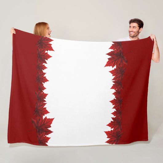 Canada Blanket Canada Maple Leaf Fleece Blanket Deken (In situ)