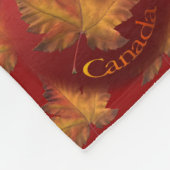 Canada Blanket Canada Maple Leaf Souvenir Blanket Fleece Deken (Hoek)