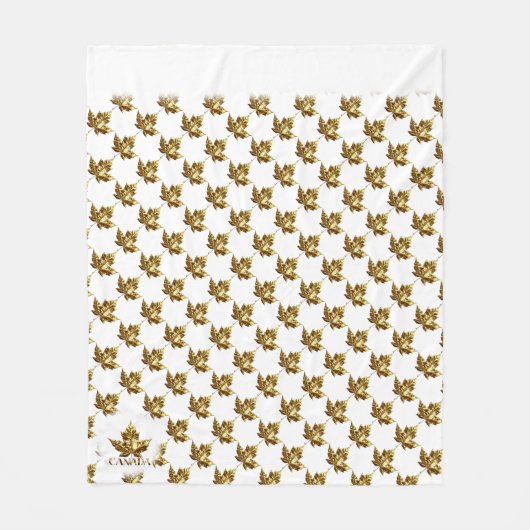 Canada Blanket Canada Maple Leaf Souvenir Blanket Fleece Deken (Voorkant)