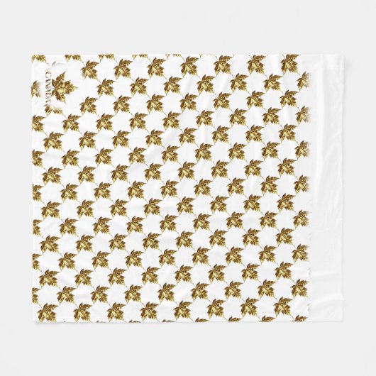 Canada Blanket Canada Maple Leaf Souvenir Blanket Fleece Deken (Voorkant (Horizontaal))