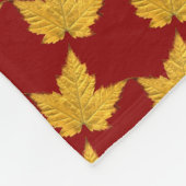 Canada Blanket Canada Maple Leaf Souvenir Blanket Fleece Deken (Hoek)