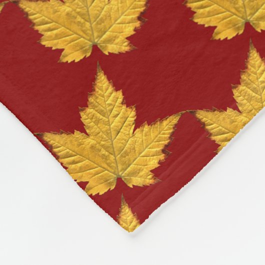 Canada Blanket Canada Maple Leaf Souvenir Blanket Fleece Deken (Hoek)