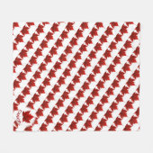 Canada Blanket Canada Maple Leaf Souvenir Blanket Fleece Deken (Voorkant (Horizontaal))