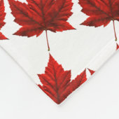 Canada Blanket Canada Maple Leaf Souvenir Blanket Fleece Deken (Hoek)