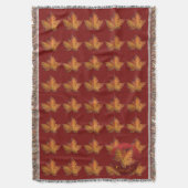 Canada Blanket Canada Maple Leaf Souvenir Throw Deken (Voorkant Verticaal)
