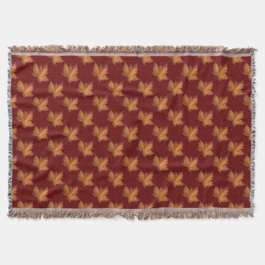 Canada Blanket Canada Maple Leaf Souvenir Throw Deken (Voorkant)
