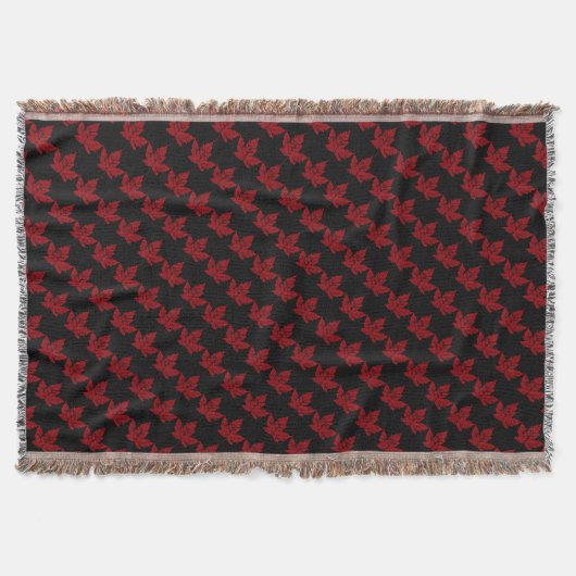 Canada Blanket Canada Maple Leaf Souvenir Throw Deken (Voorkant)