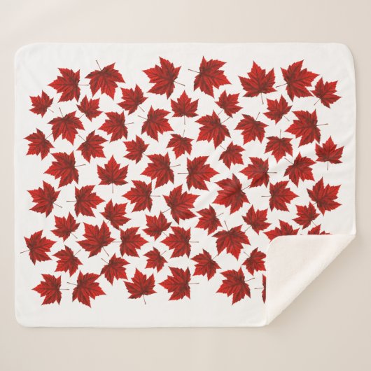 Canada Blanket Canada Maple Leaf Throw Blankets Bl (Voorkant (horizontaal))