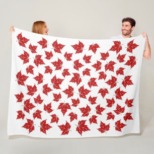 Canada Blanket Canada Maple Leaf Throw Blankets Bl Fleece Deken