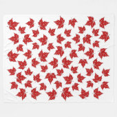 Canada Blanket Canada Maple Leaf Throw Blankets Bl Fleece Deken (Voorkant (Horizontaal))