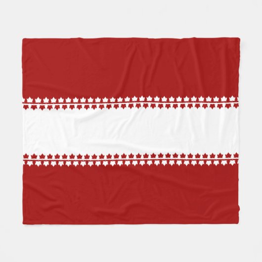 Canada Blanket Canada Souvenir Fleece Blanket (Voorkant (Horizontaal))
