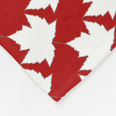 Canada Blanket Canada Souvenir Fleece Blanket Deken (Hoek)