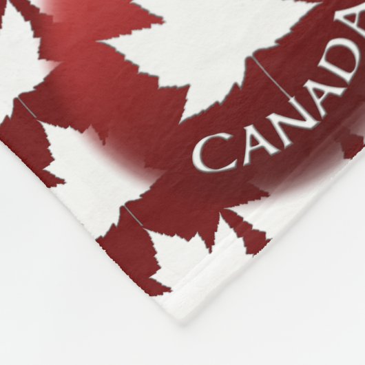 Canada Blanket Canada Souvenir Fleece Blanket Deken (Hoek)