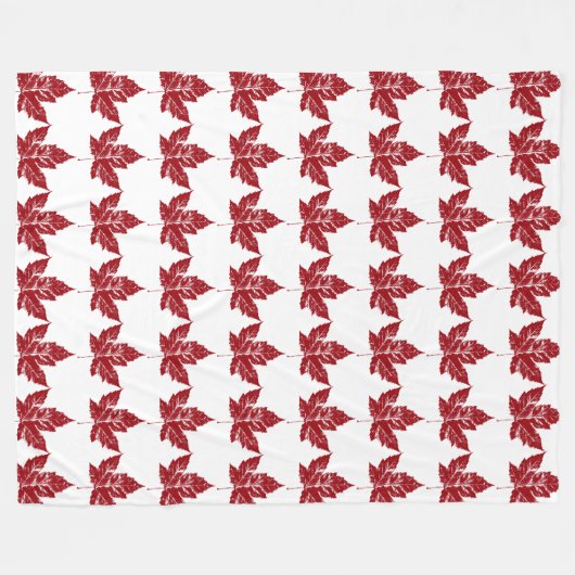 Canada Blanket Cool Canada Souvenir Fleece Blanket (Voorkant (Horizontaal))