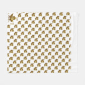 Canada Blanket Gold Canada Maple Leaf Blanket Fleece Deken (Voorkant (Horizontaal))