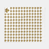 Canada Blanket Gold Canada Maple Leaf Blanket Fleece Deken (Voorkant (Horizontaal))