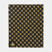 Canada Blanket Gold Canada Maple Leaf Blanket Fleece Deken (Voorkant)