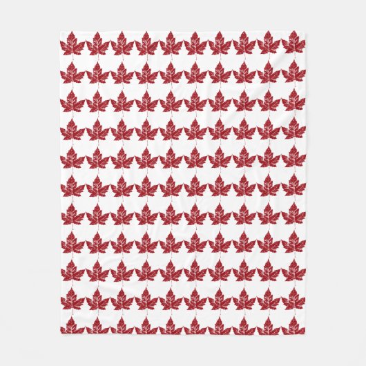 Canada Blanket Retro Canada Souvenir Blanket Fleece Deken (Voorkant)