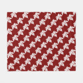 Canada Blanket Retro Canada Souvenir Blanket Fleece Deken (Voorkant (Horizontaal))