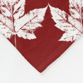 Canada Blanket Retro Canada Souvenir Blanket Fleece Deken (Hoek)