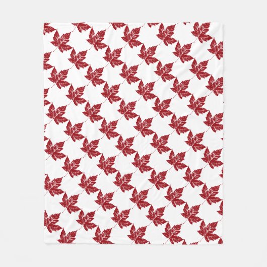 Canada Blanket Retro Canada Souvenir Blanket Fleece Deken (Voorkant)