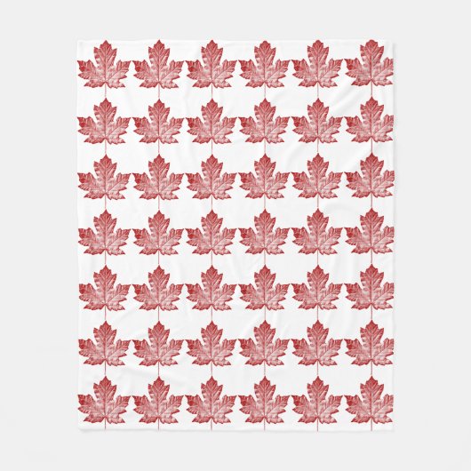 Canada Blanket Retro Canada Souvenir Blanket Fleece Deken (Voorkant)