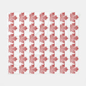 Canada Blanket Retro Canada Souvenir Blanket Fleece Deken (Voorkant (Horizontaal))