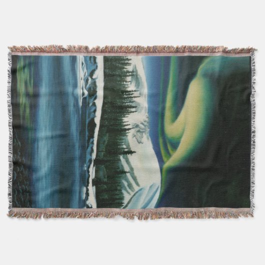Canada Blanket Yukon Landscape Souvenir Throw Deken (Voorkant)