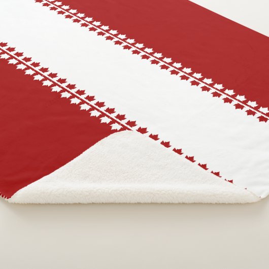 Canada Blankets Blanket Canada Maple Leaf Sherpa Deken (3/4)
