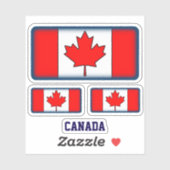 CANADA BLAUW STICKER (Vel)