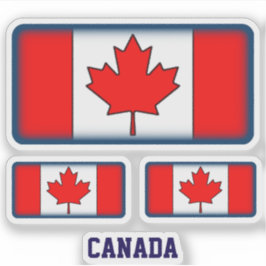 CANADA BLAUW STICKER