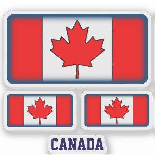 CANADA BLAUW STICKER (Voorkant)