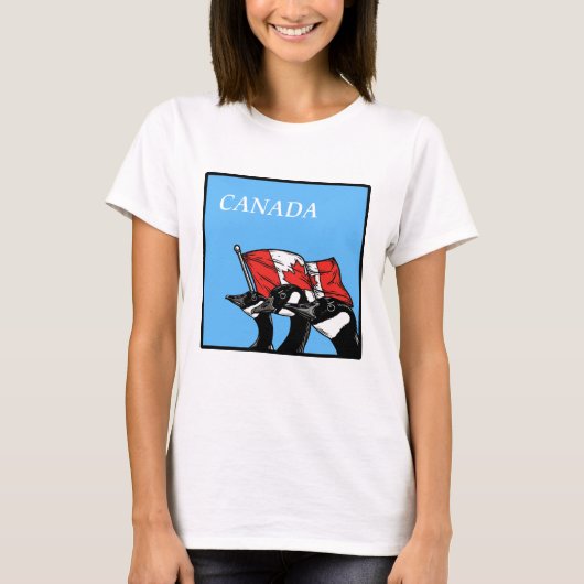 Canada boos patriottisch vechten sterke Canadese T-shirt (Voorkant)